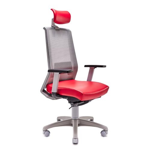 Sedia Ergonomica da Ufficio Tecna Rosso