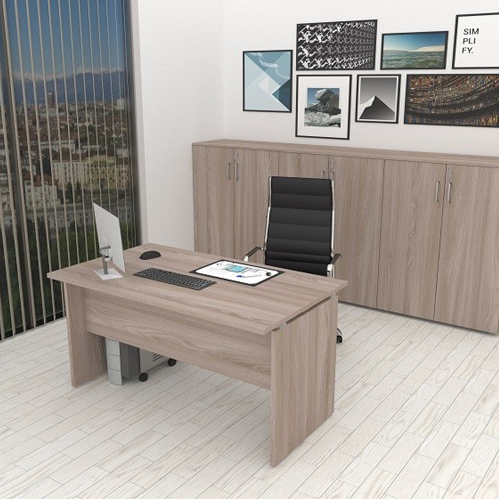 Scrivania da Ufficio BURO Olmo Chiaro