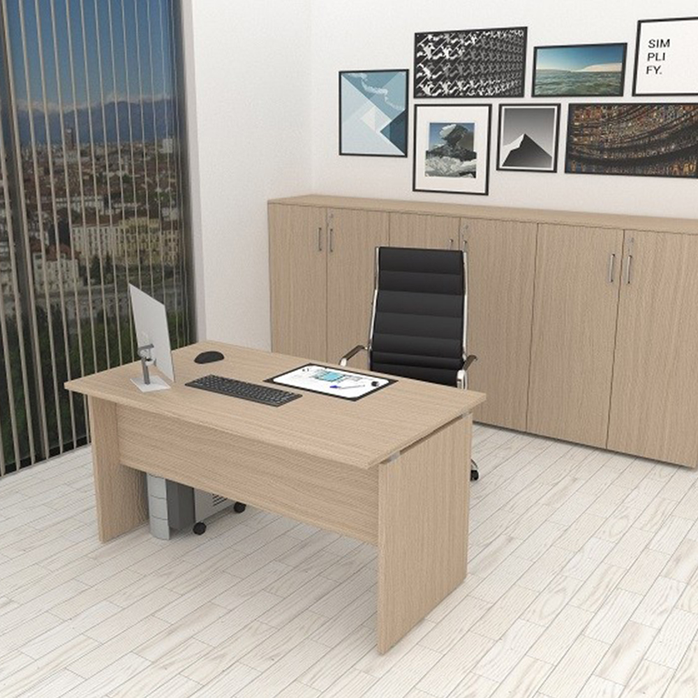 Scrivania da Ufficio BURO Rovere Chiaro