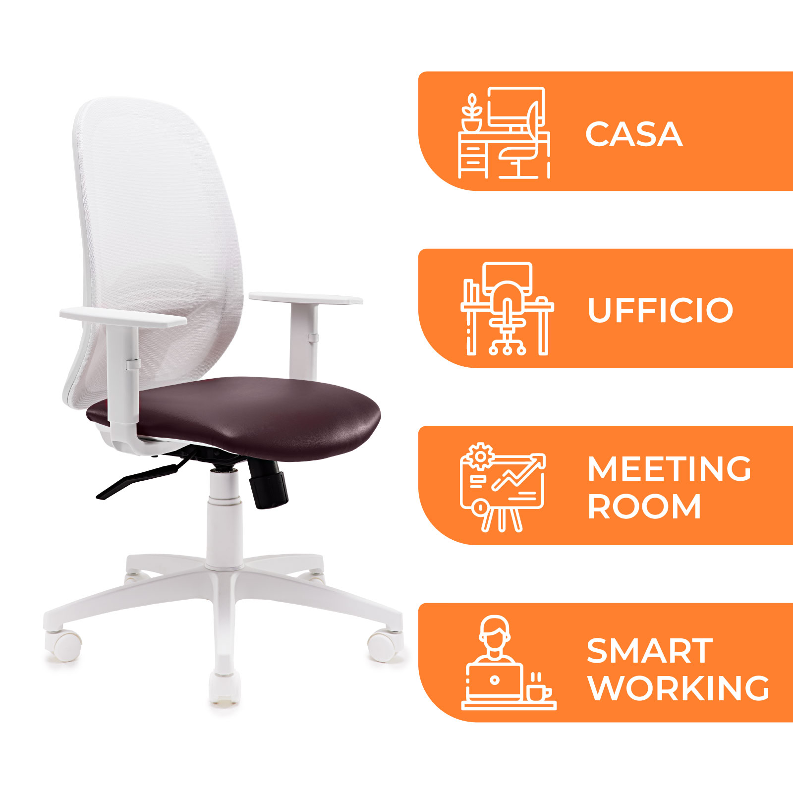 Sedia Ergonomica da Ufficio Myb Vinaccio